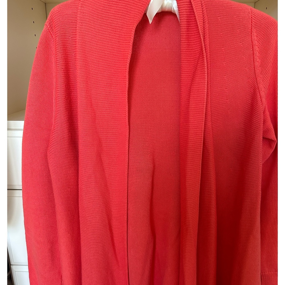 Cotton raton cárdigan in beautiful coral color